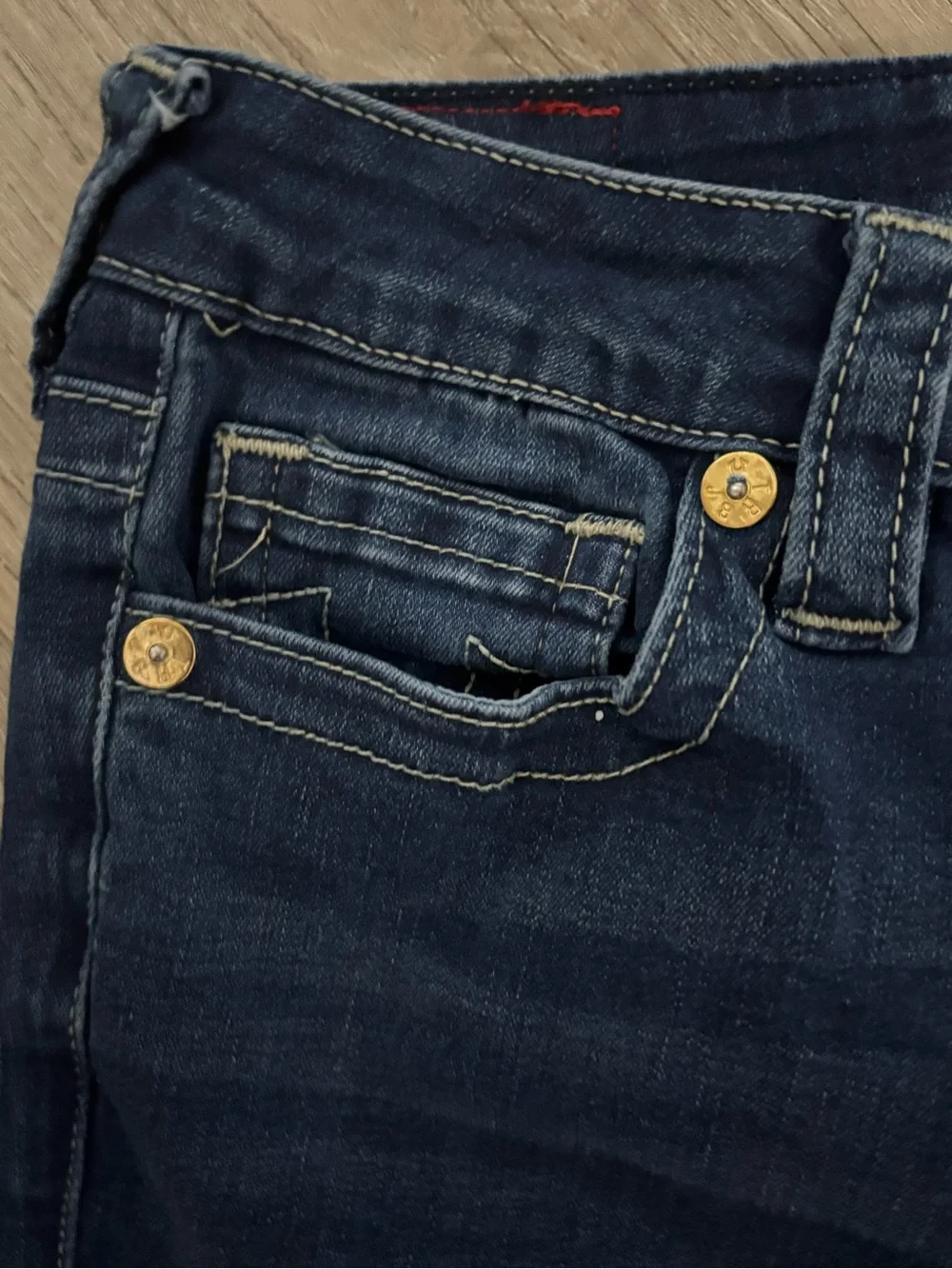 BECCA TRUE RELIGION Mid Rise Bootcut Jeans